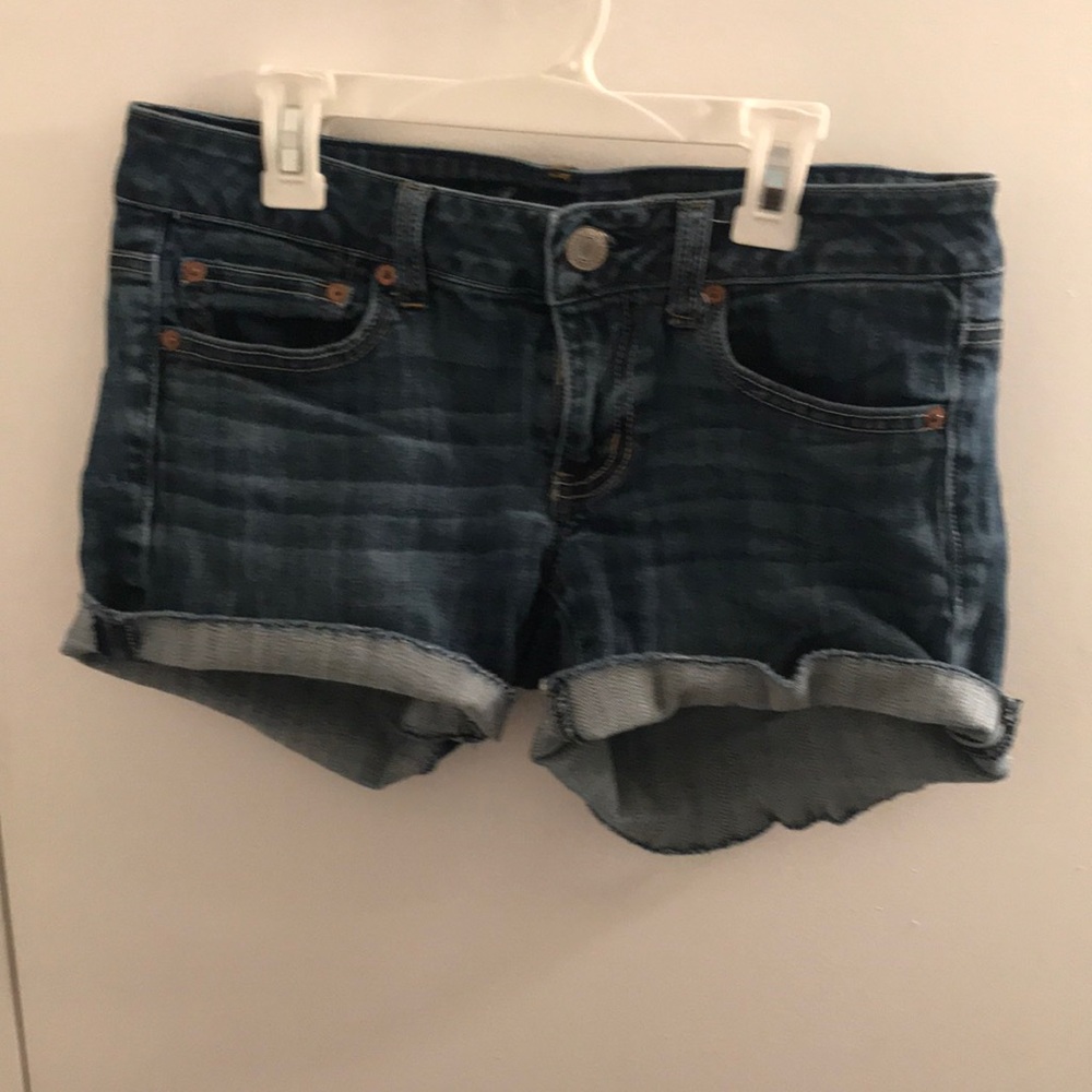 Denim jean shorts stretchy